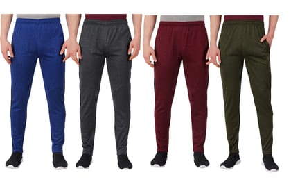 G Track Solid Men Multicolor Track Pants