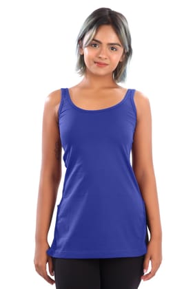 Women Hug Lavendar Full Slip Camisole Ink Blue