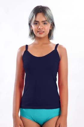 Women Hug Dew Drop Camisole  Slip Navy