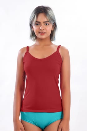 Women Hug Dew Drop Slip Camisole Maroon