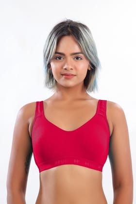 Women Hug Sports Bra M.Pink