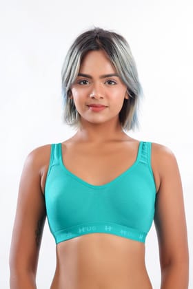 Women Hug Sports Bra Sky