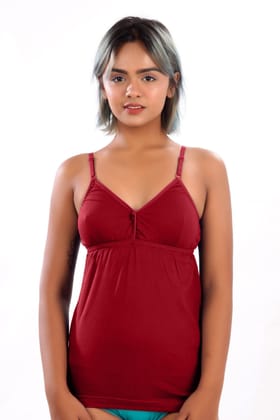 Women Hug Dew Touch Slip Maroon