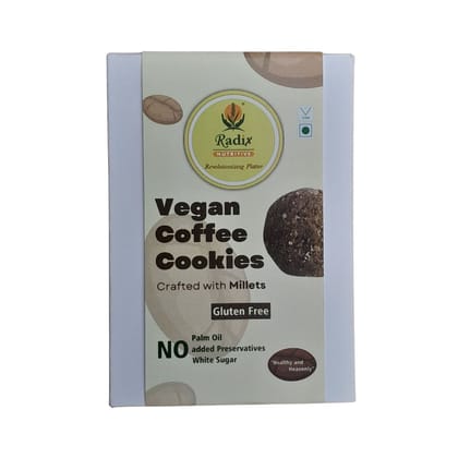 Radix Nutritive® Gluten-free Vegan Coffee Sesame Millet Cookies. Pack of 2. Vegetarian. 200 gms each