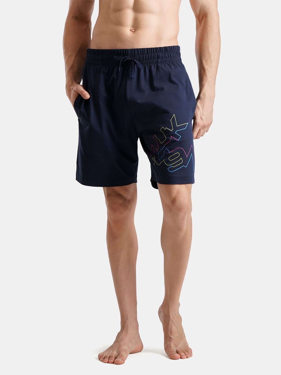 FCUK Flex CAMDEN Mens Dark Blue Lounge Shorts