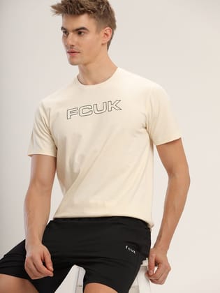 FCUK Play Wembley, Men's White Crew neck T-Shirt