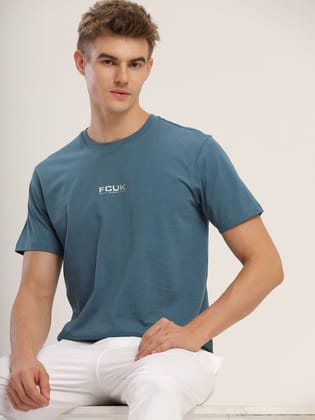 FCUK Play Newbury, Men's Teal Crew neck T-Shirt