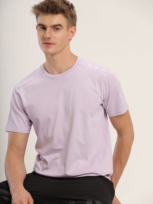 FCUK Play Dax, Men's Lilac Crew neck T-Shirt