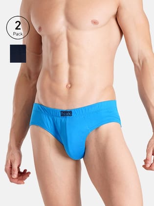 FCUK Play Preston, Men's Briefs Pack of 2-Blue