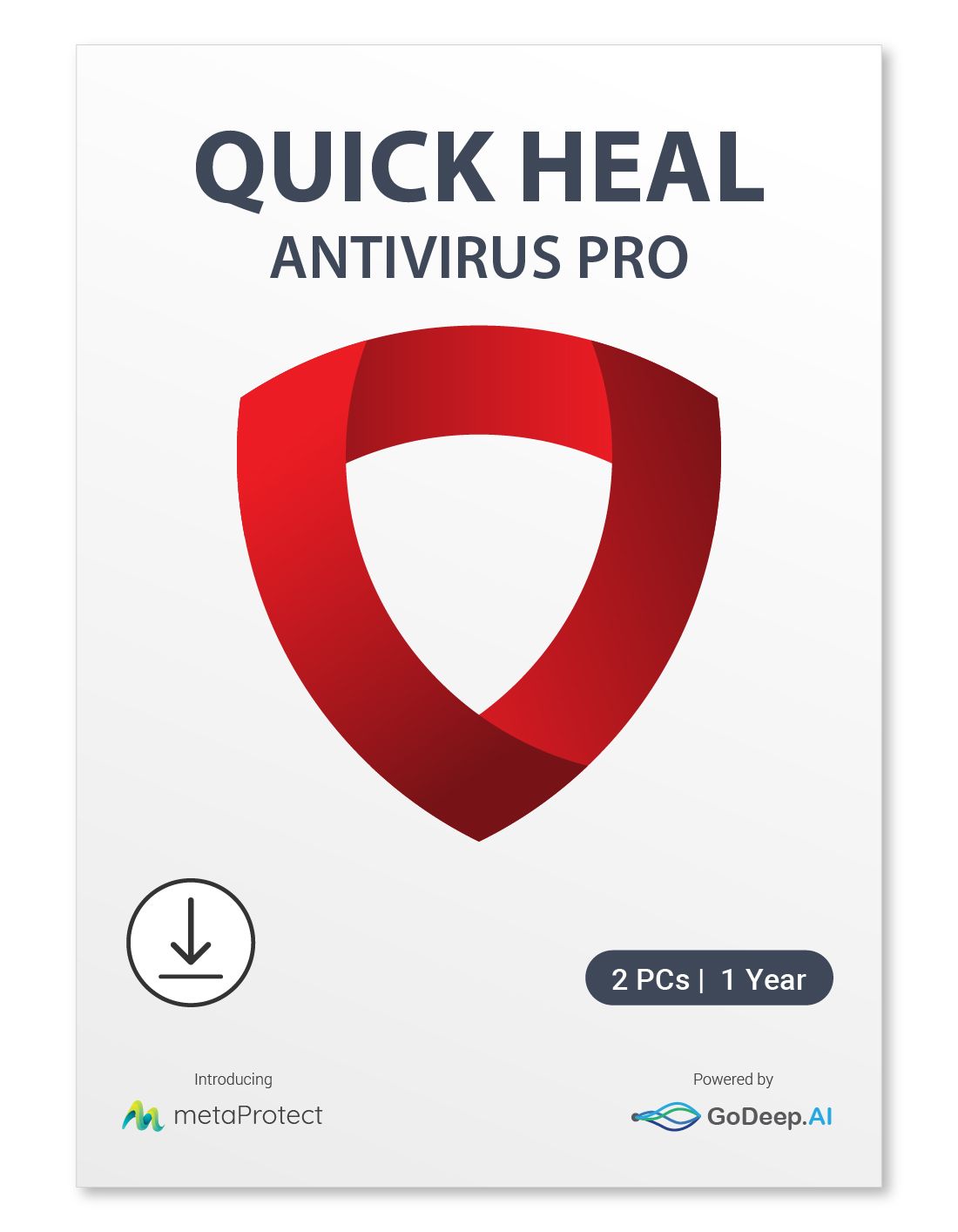 Quick Heal Antivirus Pro Latest Version - 2 PCs, 1 Year (Email Delivery - No CD)