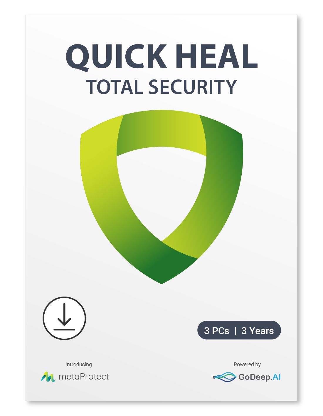 Quick Heal Total Security Latest Version - 3 User's, 3 Years (Email Delivery - No CD)