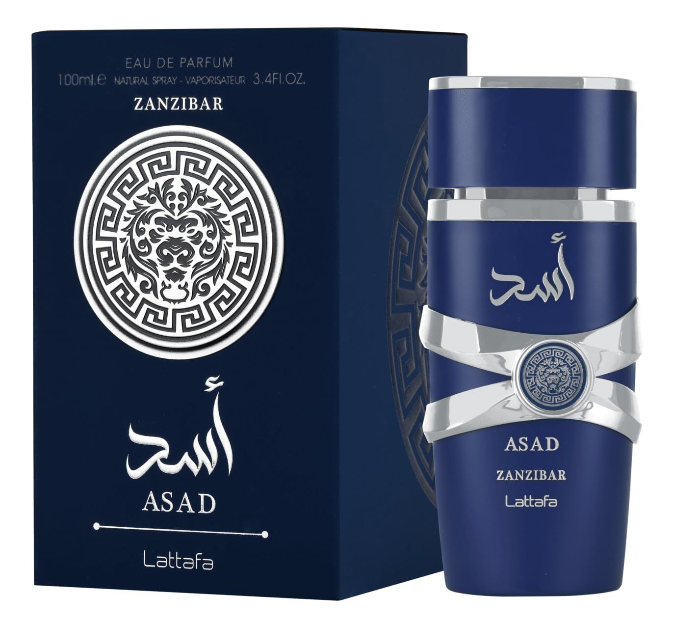 Lattafa Asad Zanzibar Eau De Parfum for Men – 3.4 oz / 100ml – Exotic and Bold Fragrance Spray