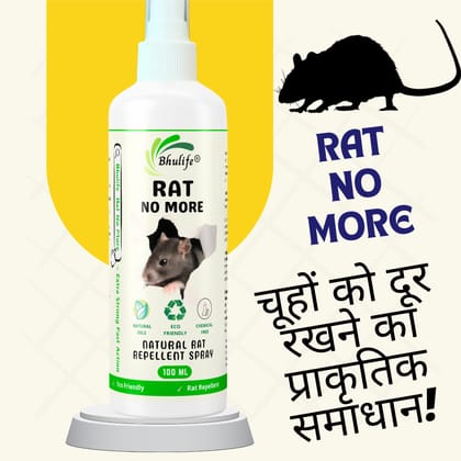 Bhulife Herbal Rat Repellent Spray For Home & Offices | 100MLx1