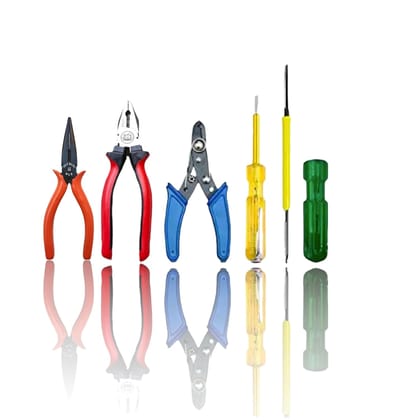  Combination Pliers, Wire Strippers, Line Testers, Nose Pliers, 2-in-1 Screwdrivers