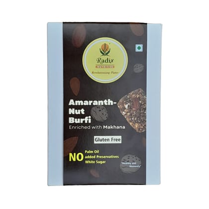  Gluten Free Amaranth Nut Burfi Enriched with Makhana by Radix Nutritive