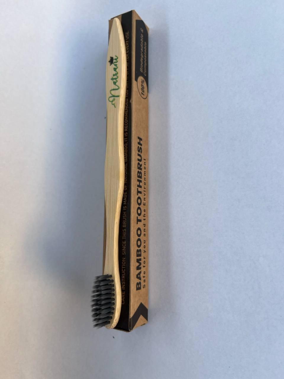 **Natran 100% Biodegradable and Compostable Bamboo Toothbrush** COMBO OF 4