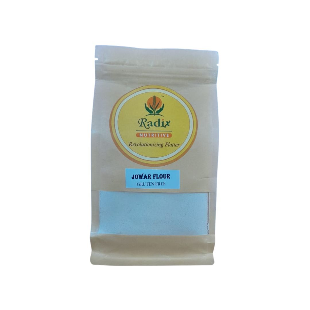 Radix Nutritive® Unpolished Jowar flour. Natural Product. Gluten-free