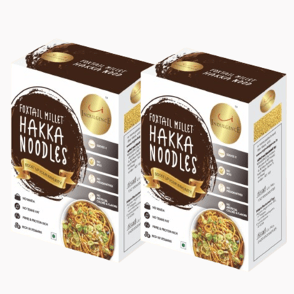 INDULGENCE No Maida Foxtail Millet Hakka Noodles Pack of 2-400 Gms