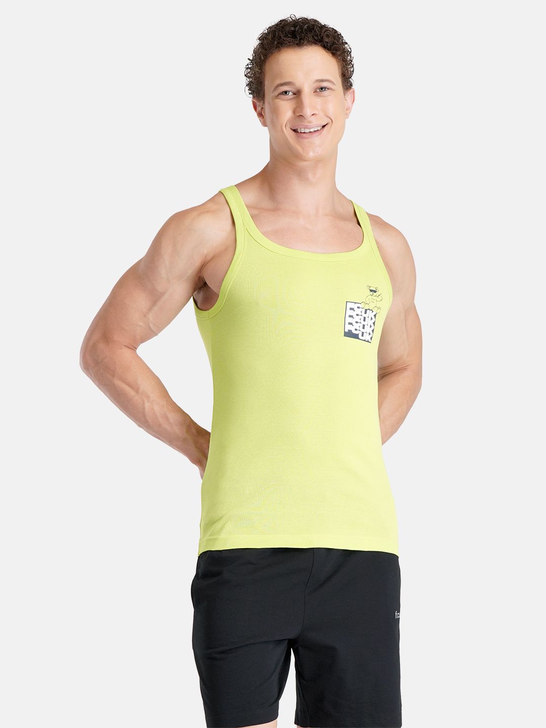 FCUK Play Croxley, Men's Lounge Vest - Green