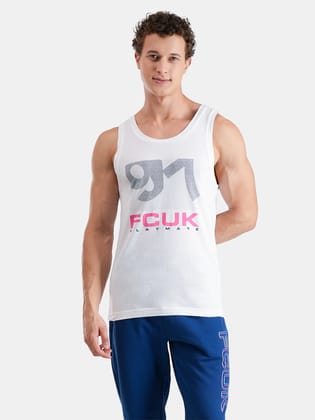 FCUK Play Dalston, Men's Lounge Vest - White