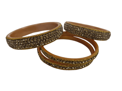  Indian Bangle Set with Rhinestones