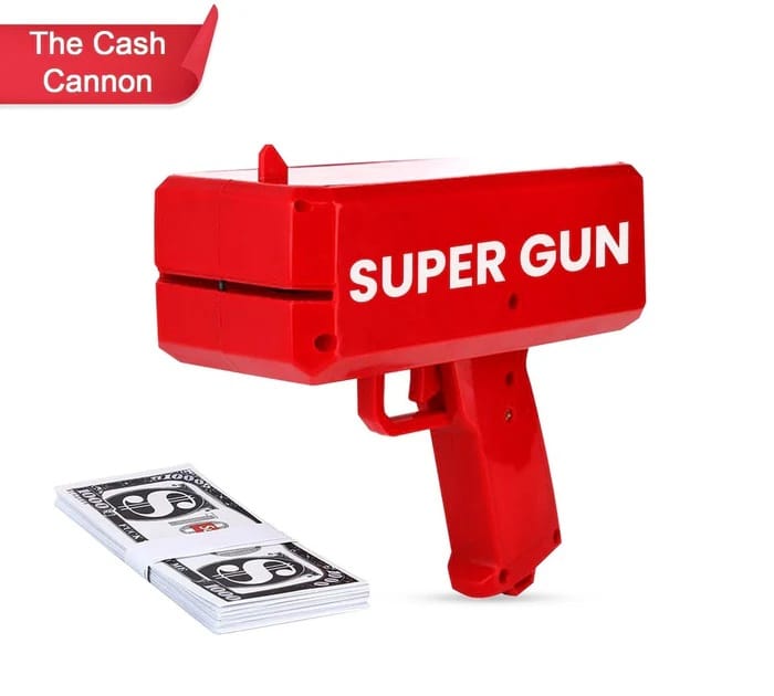 Money Gun Shooter Cash Spray for Party,Wedding, Birthday