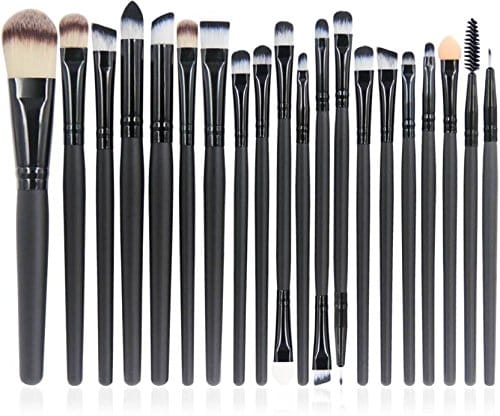 Professional Makeup Brushes Set - 24pcs Black Handle Foundation Powder Blush Eyeshadow Blending Cosmetic Brushes