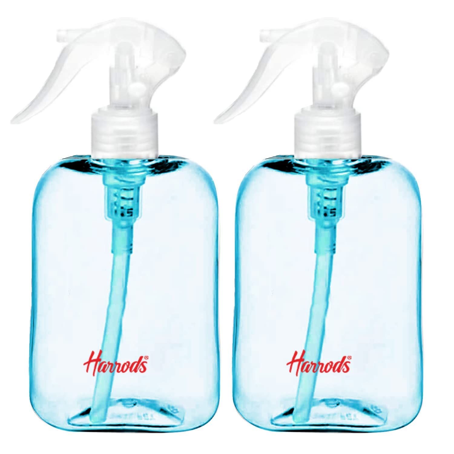 HARRODS Spray Bottle Combo Pack - 250ml Empty Bottles for Travel, Liquid, Room Spray, Fogging, Hand Wash, and Rangoli - Set of 2