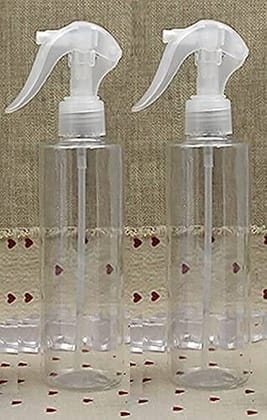 HARRODS Spray Bottle Combo Pack - Mist Trigger Plastic Spray Bottle For Multi Use - Empty Bottles for Travel, Liquid, Room Spray, Fogging, Hand Wash, and Rangoli - 200ml Set of 2