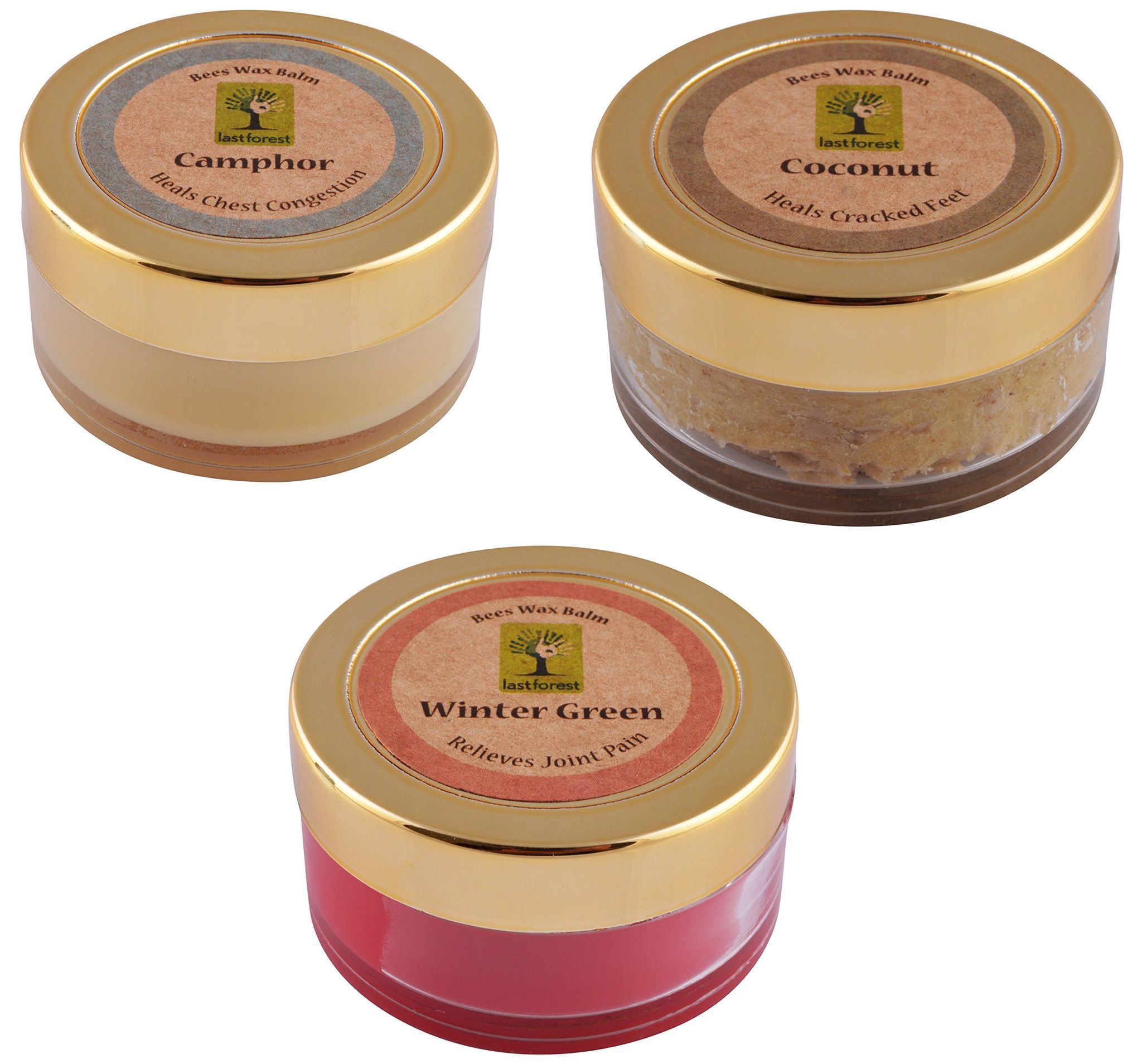 Last Forest Bees Wax Balm, 60 grams, Combo of 3