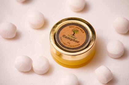 Therapeutic Beeswax Balm   Camphor (Heals Chest Congestions), 20g