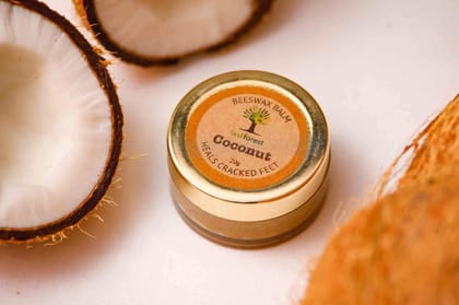 Therapeutic Beeswax Balm   Coconut (Repairs Cracked Heels), 20g