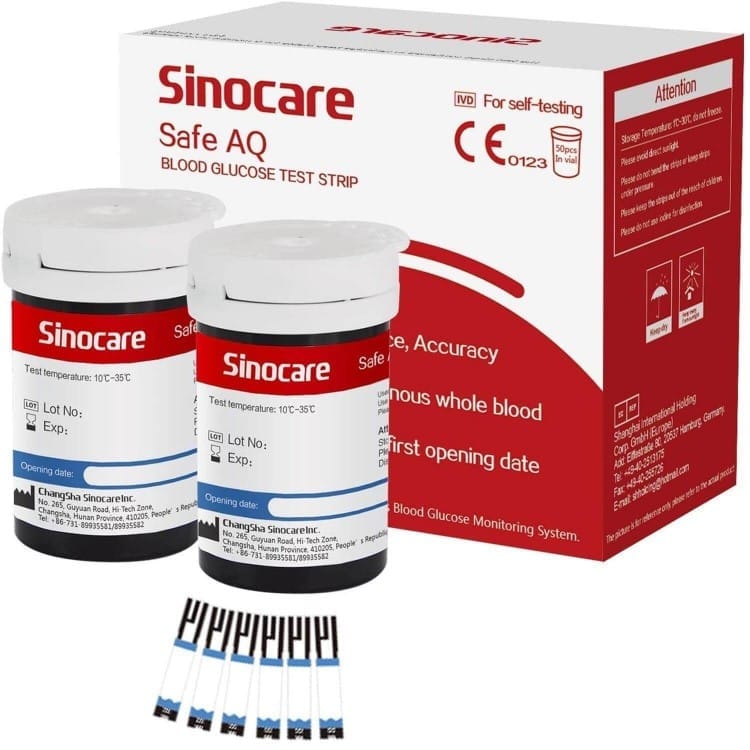 Sinocare Safe AQ 50 Test Strips