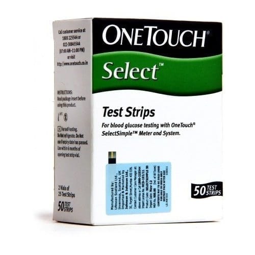 One Touch Select Simple 50 Test Strip