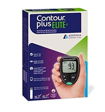 Contour Plus Elite Blood Glucose Monitor System With 25 Blood Glucose Test Strip