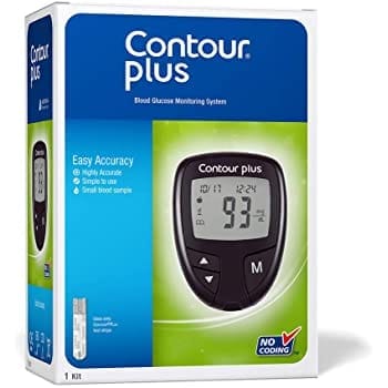 Contour Plus Glucometer with 25 Strips