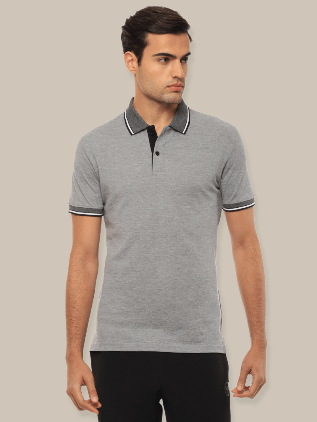 Hummel Eunike Men Grey Tshirt B2B Polo