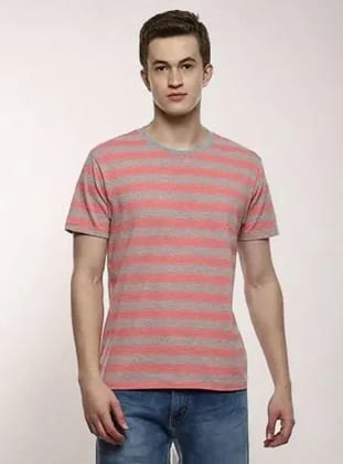 Streak Men's Pink Stripes T-shirt