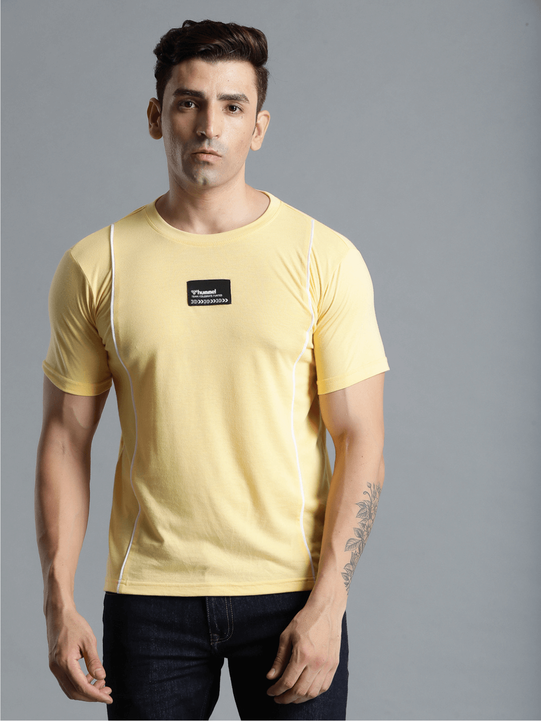 Hummel Ivan Mens Yellow T-Shirt