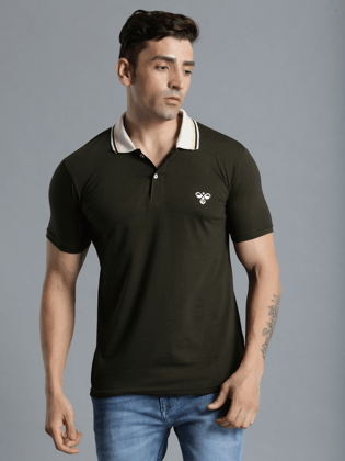 Marco Men Olive Polo T-Shirt