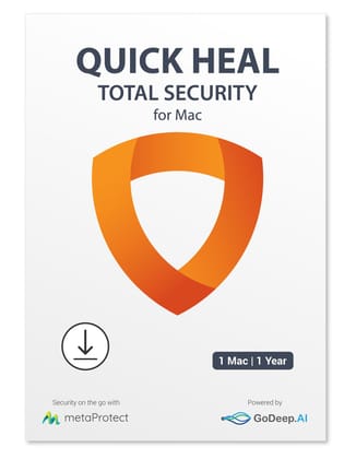 Quick Heal Total Security Latest Version for MAC - 1 Device, 1 Year (Email Delivery - No CD)