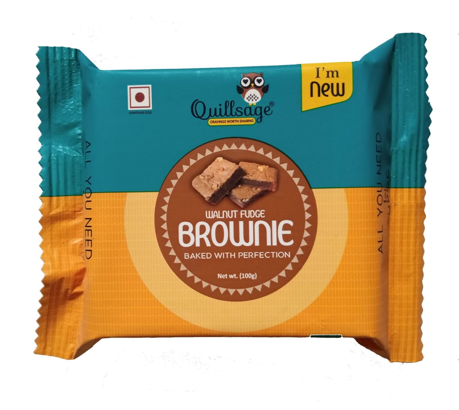  Quillsage Walnut Fudge Brownie - 100g