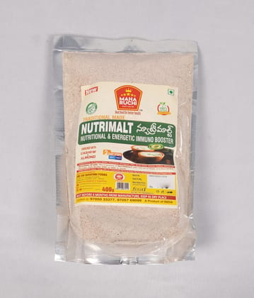 Maha Ruchi Organic Nutrimalt - A Traditional Made Nutritional & Energetic Health Drink - 400gm