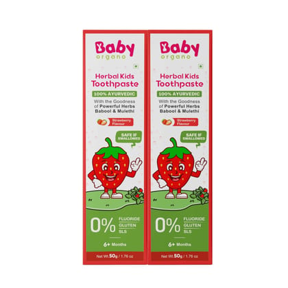 Babyorgano Herbal Toothpaste for Kids Oral Care 50gm