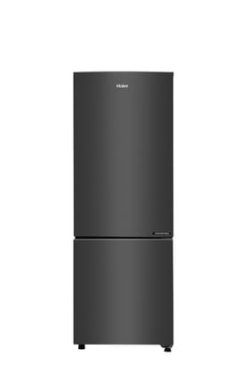 Haier 237 L, 3 Star, 8 In 1 Convertible, Twin Inverter Technology, Frost Free, Bottom Mounted Double Door Refrigerator (HEB-243GB-P, GE Black, 2024 Model)