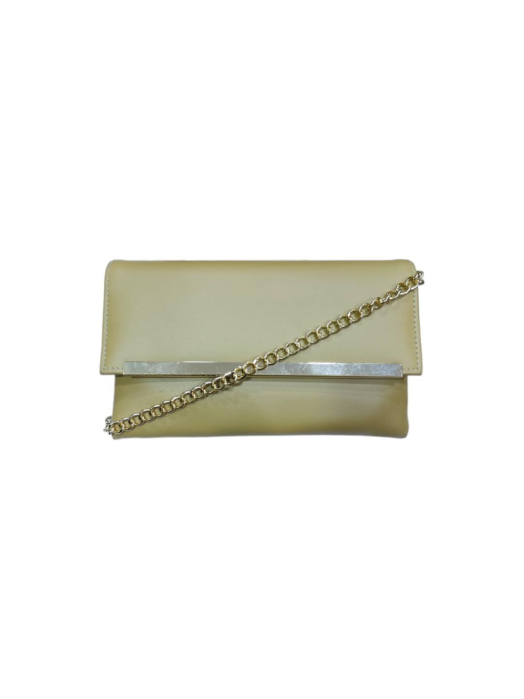 Vdesi Cream Envelope Clutch