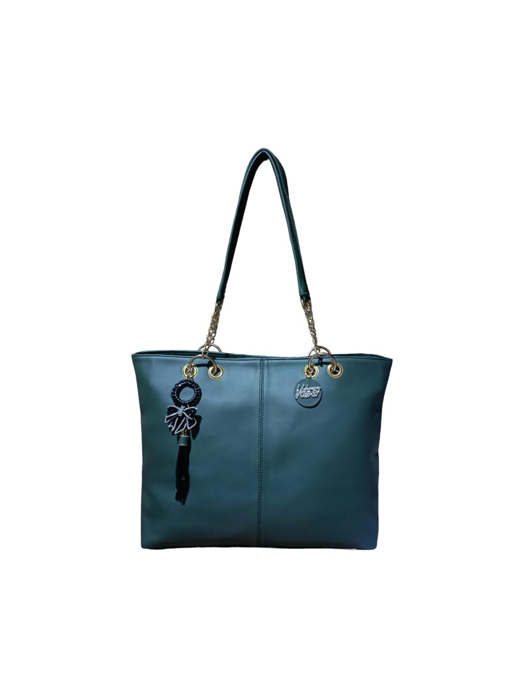 Vdesi Green Bow Tassel Tote