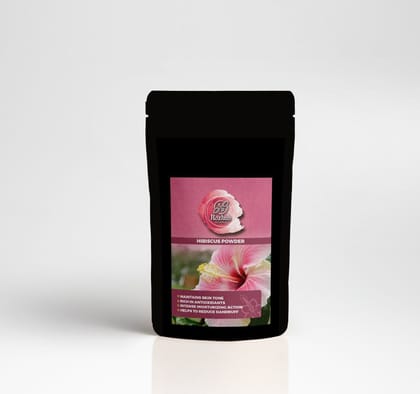 Rozhub Naturals Herbal Hibiscus Powder - Hair Mask & Face Scrub - 100g