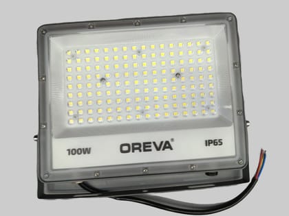 OREVA 100WATT LED FLOOD LIGHT ALUMINIUM BODY WATERPROOF 6500K (1 YRS WARRANTY)