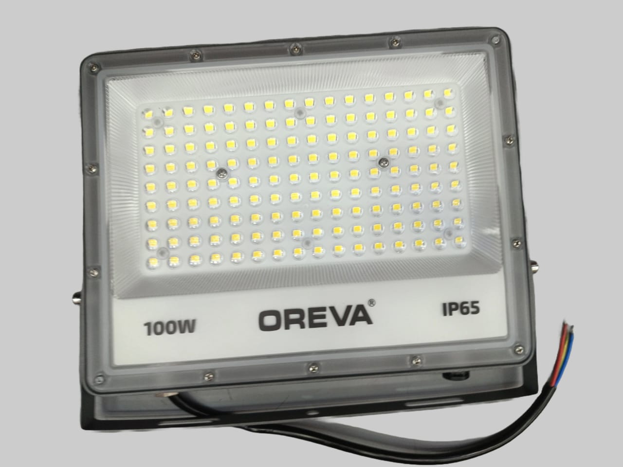 OREVA 100WATT LED FLOOD LIGHT ALUMINIUM BODY WATERPROOF 6500K (2 YRS WARRANTY)